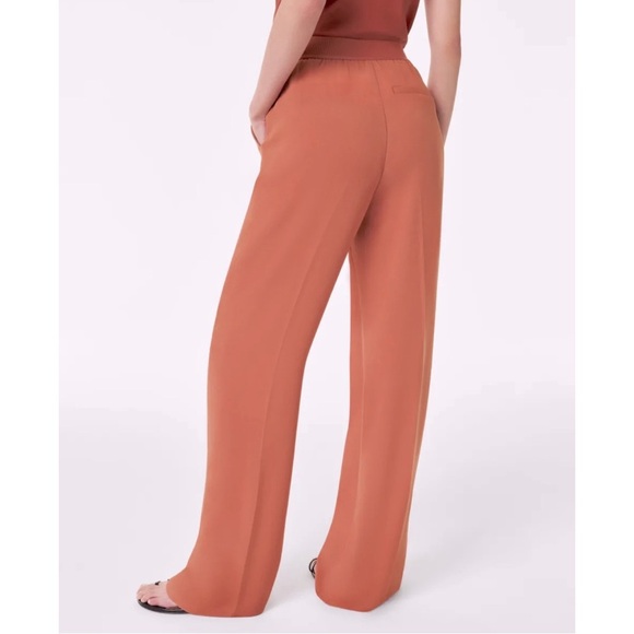 SPANX • Women’s Sedona Orange Crepe Straight Leg Trouser Work Dress Office Pants - Picture 7 of 8